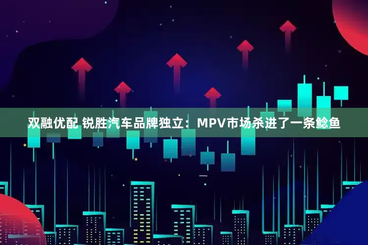 双融优配 锐胜汽车品牌独立：MPV市场杀进了一条鲶鱼